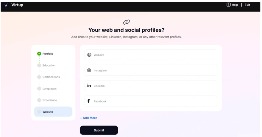 Add Your Social Handles