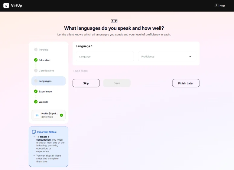 Add languages