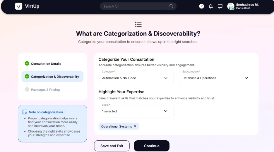 STEP 2 Go To Categories and Discoverability