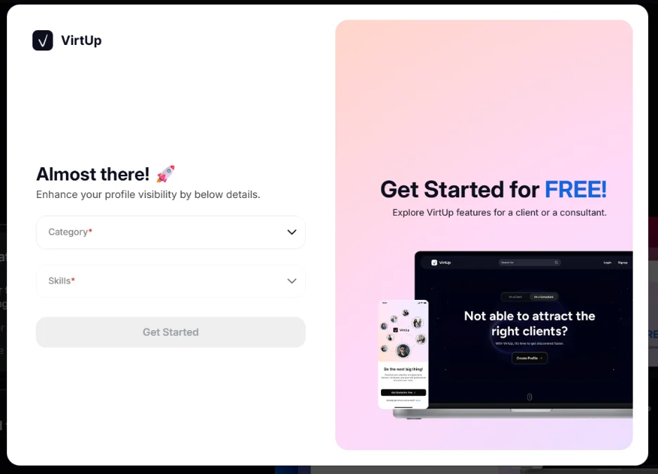 STEP 3 Add categories and relevant skills